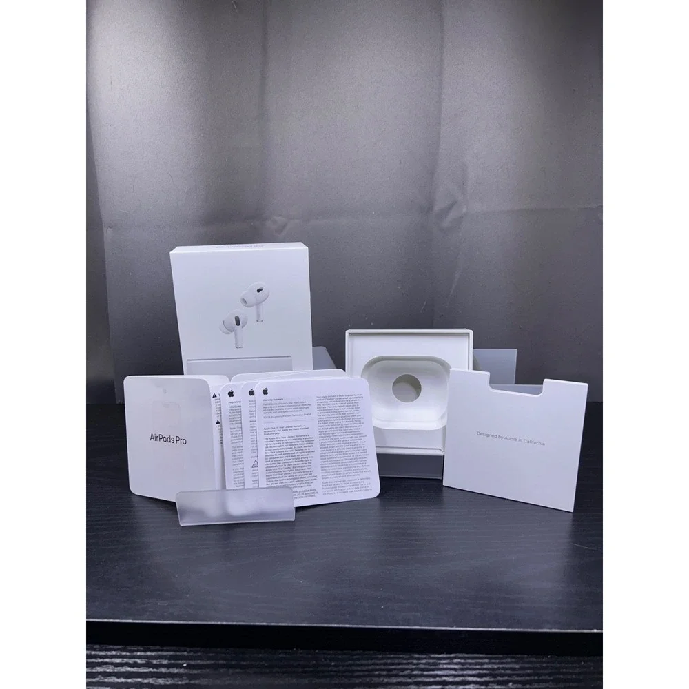 Apple Airpods Pro 2nd Gen‎ BOX ONLY w/Original Inserts+Manuals A3047/A3048/A2968